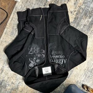 Aeropostale Black Lightweight Zip Hoodie Jacket - Men's